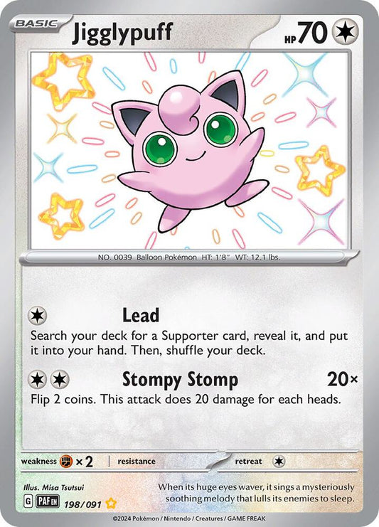 Pokemon Jigglypuff 198/91 Paldean Fates