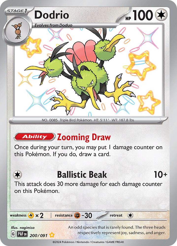 Pokemon Dodrio 200/91 Paldean Fates