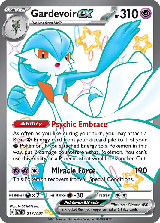 Pokemon Gardevoir ex 217/91 Paldean Fates