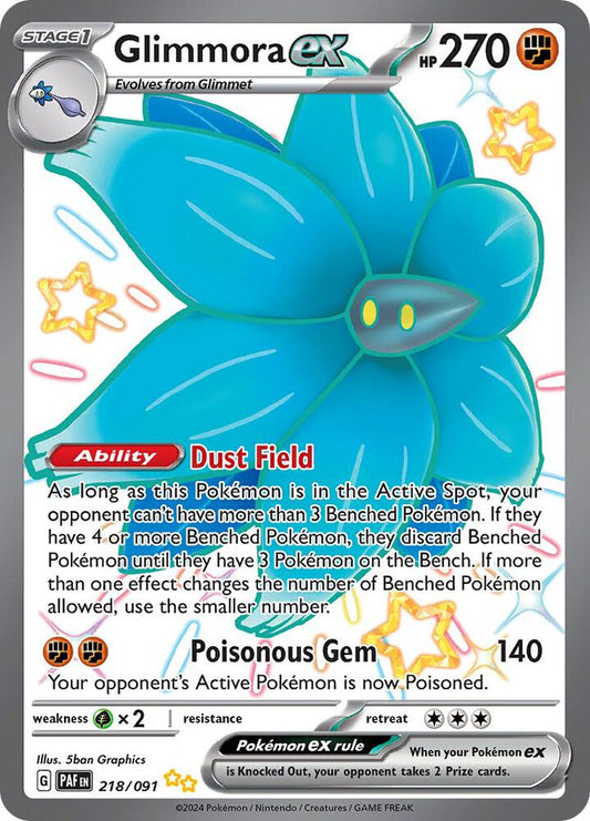 Pokemon Glimmora ex 218/91 Paldean Fates
