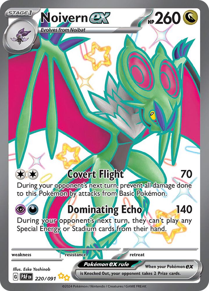 Pokemon Noivern ex 220/91 Paldean Fates