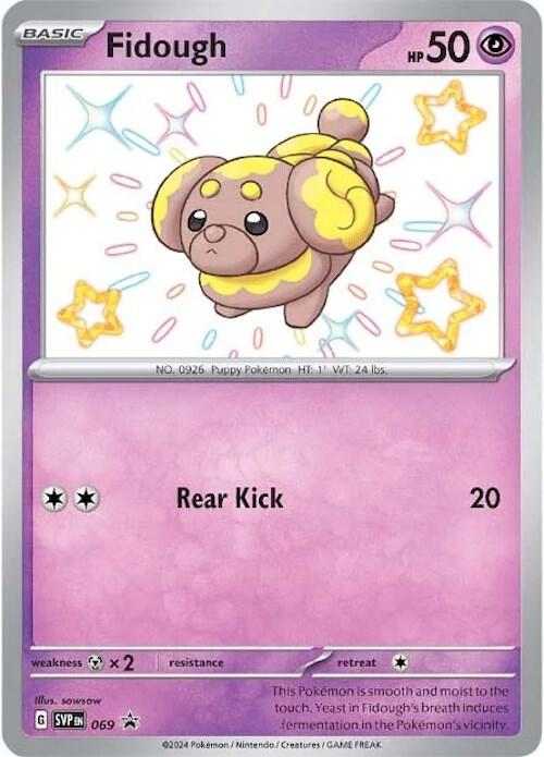 Pokemon Fidough 69 SVP Black Star Promos