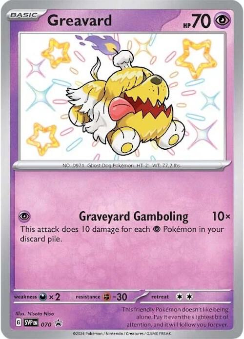 Pokemon Greavard 70 SVP Black Star Promos