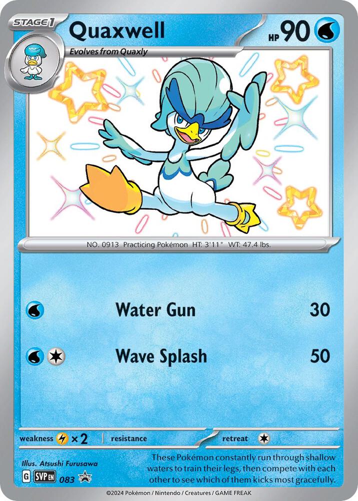 Pokemon Quaxwell 83 SVP Black Star Promos