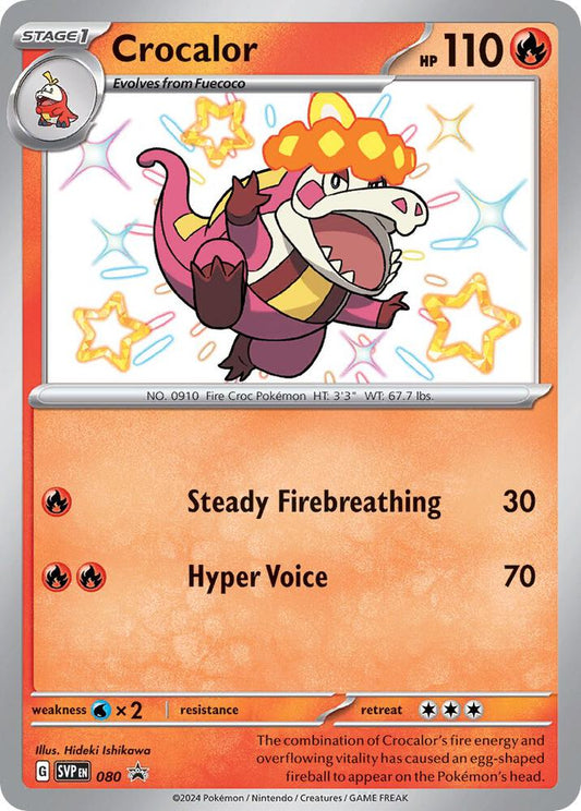 Pokemon Crocalor 80 SVP Black Star Promos