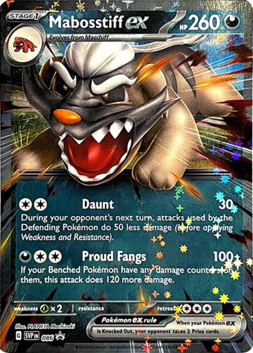 Pokemon Mabosstiff 86 SVP Black Star Promos