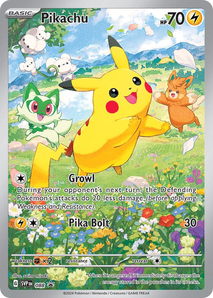 Pokemon Pikachu 88 SVP Black Star Promos