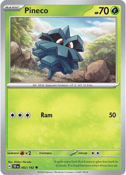 Pokemon Pineco 2/162 Temporal Forces