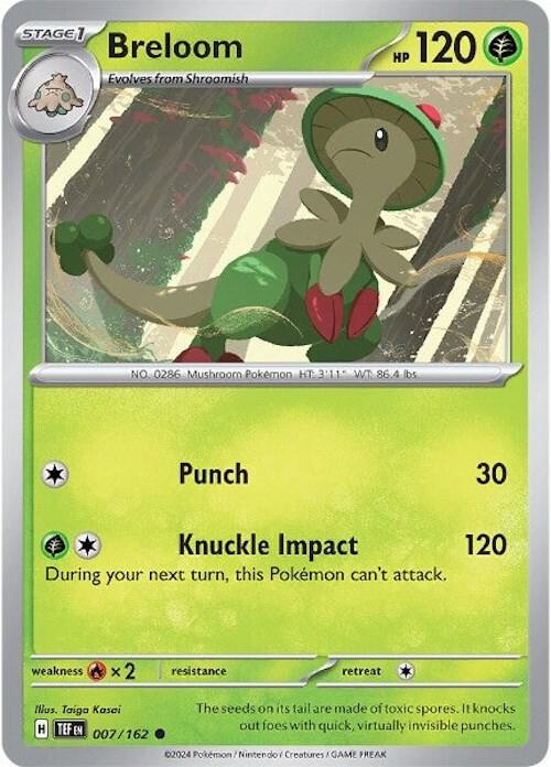 Pokemon Breloom 7/162 Temporal Forces