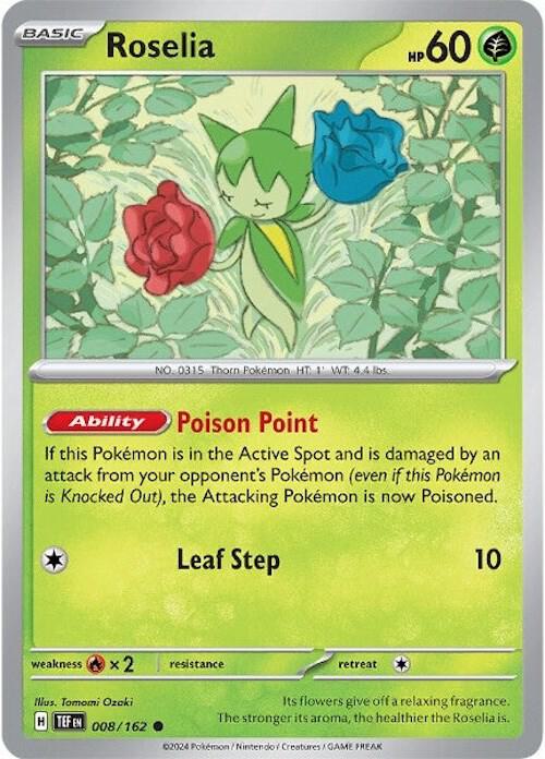 Pokemon Roselia 8/162 Temporal Forces