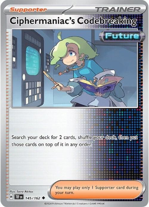Pokemon Ciphermaniac's Codebreaking 145/162 Temporal Forces
