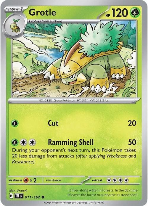Pokemon Grotle 11/162 Temporal Forces
