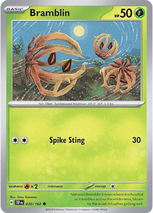 Pokemon Bramblin 20/162 Temporal Forces