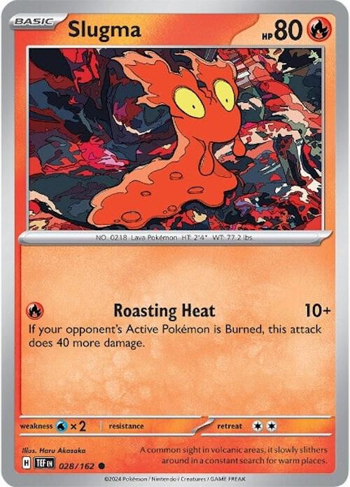 Pokemon Slugma 28/162 Temporal Forces