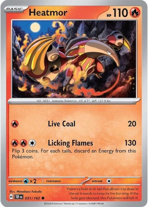 Pokemon Heatmor 31/162 Temporal Forces