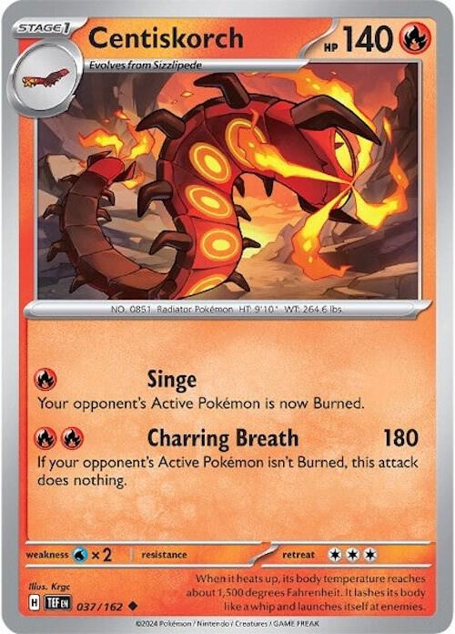 Pokemon Centiskorch 37/162 Temporal Forces
