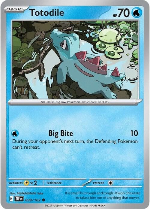 Pokemon Totodile 39/162 Temporal Forces
