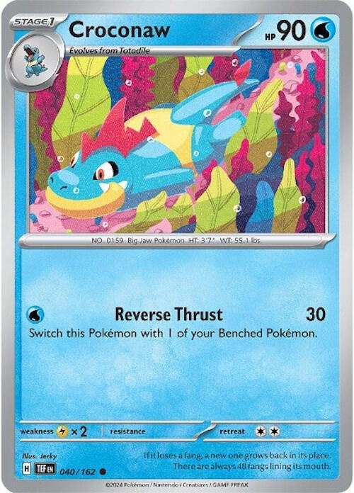 Pokemon Croconaw 40/162 Temporal Forces