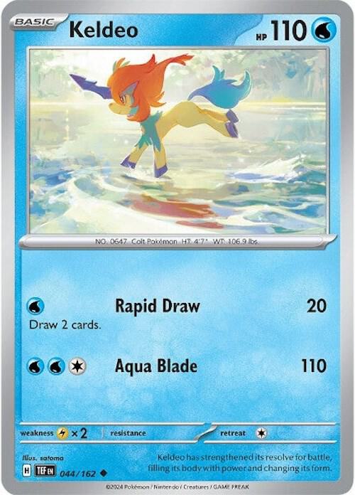 Pokemon Keldeo 44/162 Temporal Forces