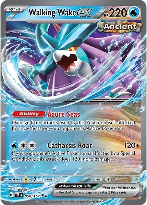 Pokemon Walking Wake ex 50/162 Temporal Forces