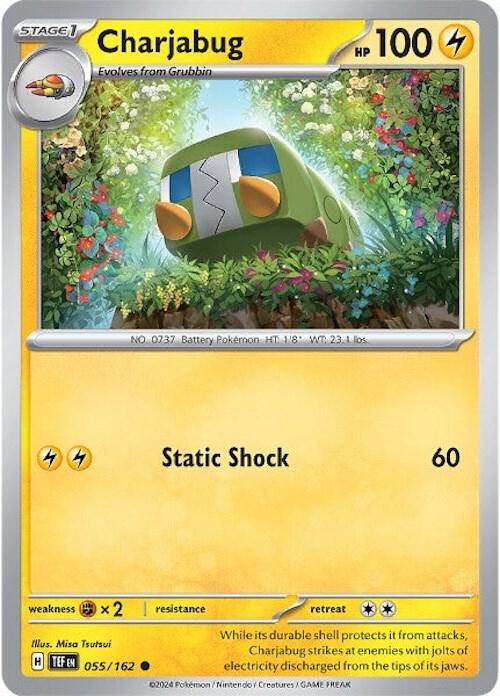 Pokemon Charjabug 55/162 Temporal Forces