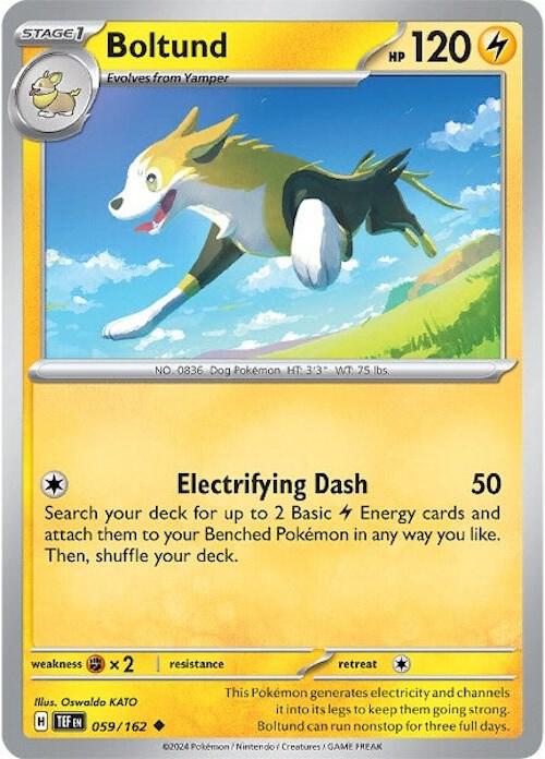 Pokemon Boltund 59/162 Temporal Forces