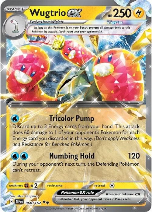 Pokemon Wugtrio ex 60/162 Temporal Forces