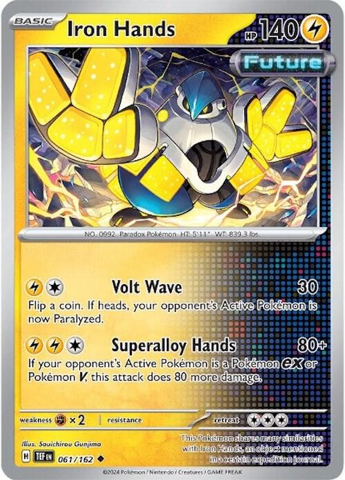 Pokemon Iron Hands 61/162 Temporal Forces