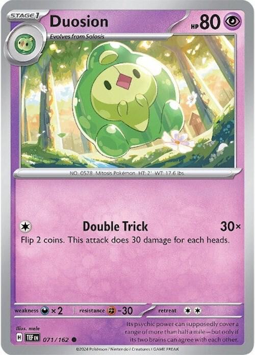 Pokemon Duosion 71/162 Temporal Forces