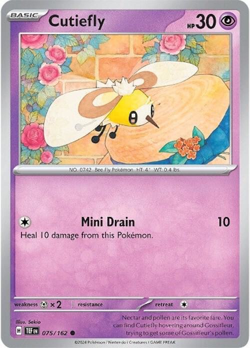 Pokemon Cutiefly 75/162 Temporal Forces