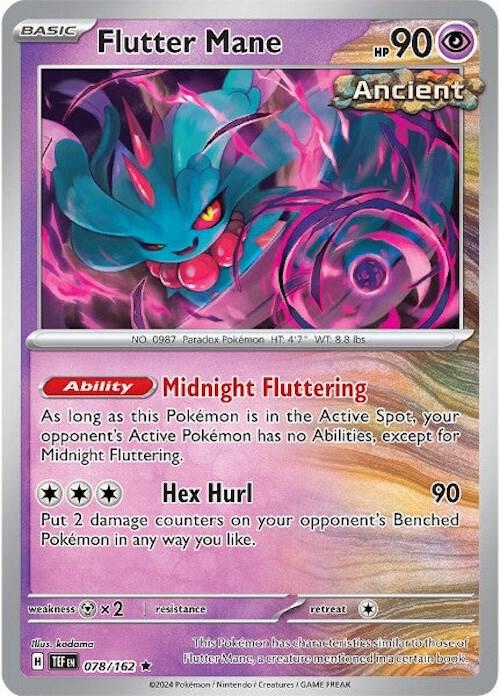 Pokemon Flutter Mane 78/162 Temporal Forces