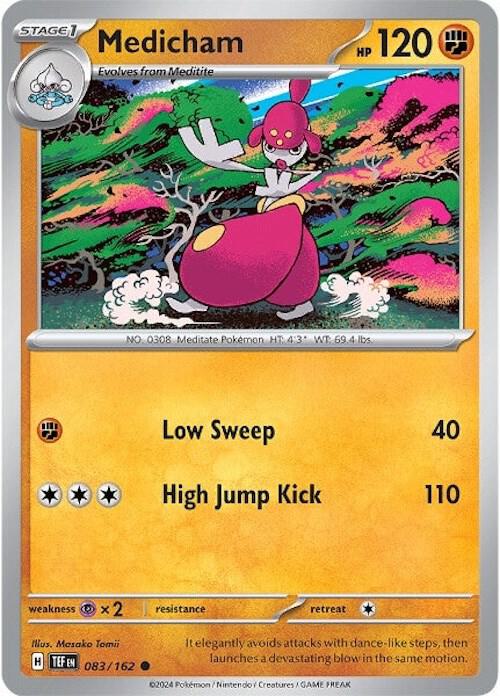 Pokemon Medicham 83/162 Temporal Forces