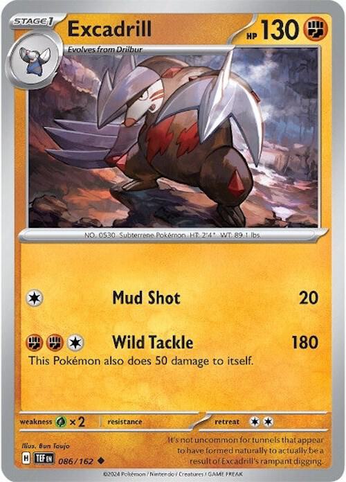 Pokemon Excadrill 86/162 Temporal Forces