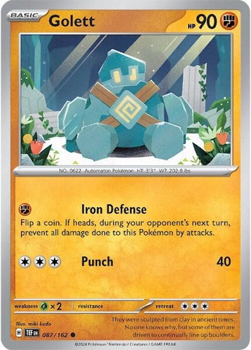 Pokemon Golett 87/162 Temporal Forces