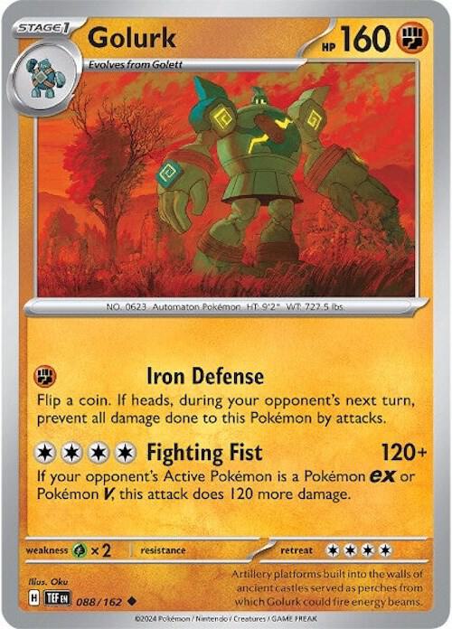 Pokemon Golurk 88/162 Temporal Forces