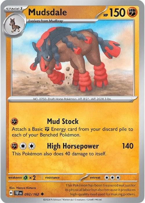 Pokemon Mudsdale 92/162 Temporal Forces