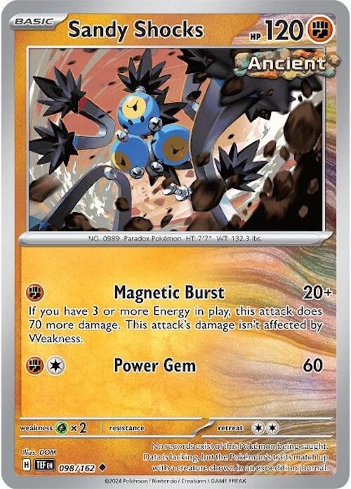 Pokemon Sandy Shocks 98/162 Temporal Forces