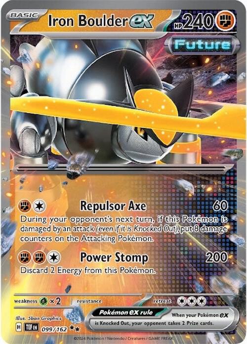 Pokemon Iron Boulder ex 99/162 Temporal Forces