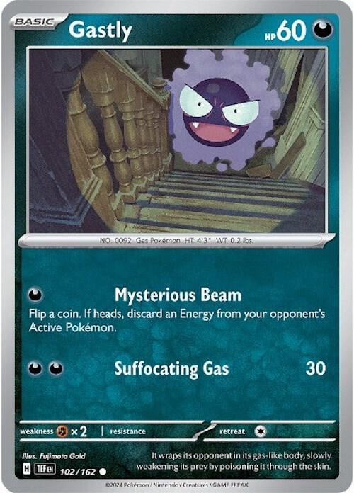 Pokemon Gastly 102/162 Temporal Forces