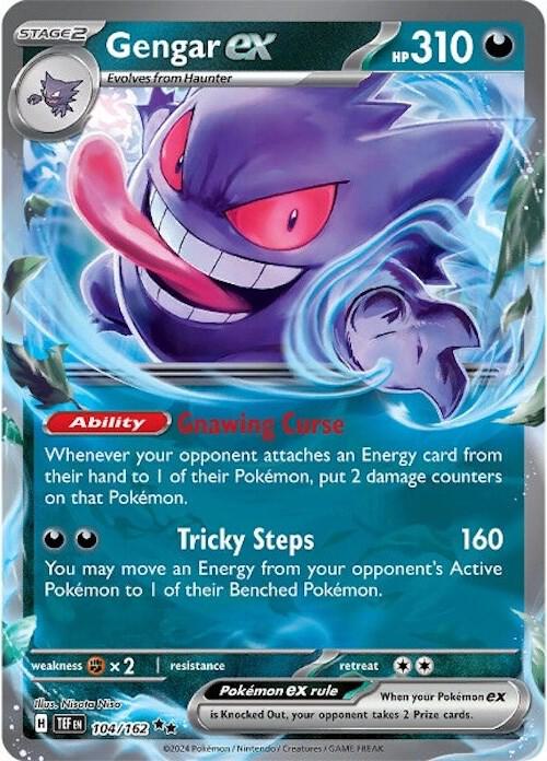 Pokemon Gengar ex 104/162 Temporal Forces
