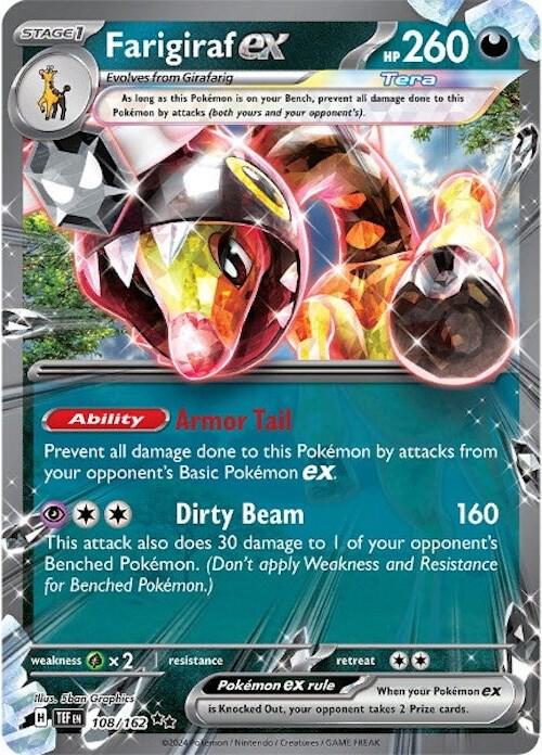 Pokemon Farigiraf ex 108/162 Temporal Forces