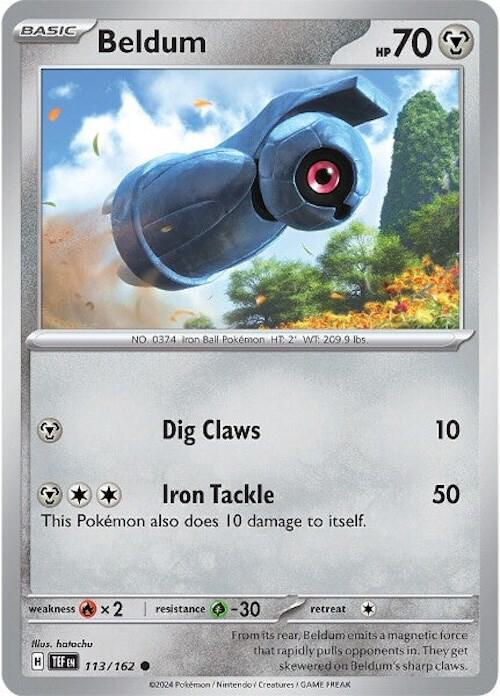 Pokemon Beldum 113/162 Temporal Forces