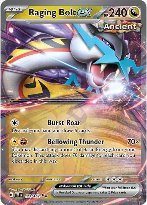 Pokemon Raging Bolt ex 123/162 Temporal Forces