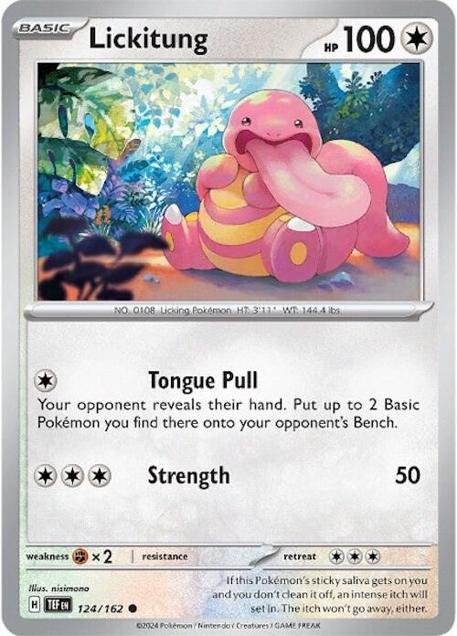 Pokemon Lickitung 124/162 Temporal Forces