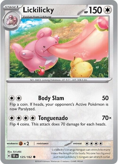 Pokemon Lickilicky 125/162 Temporal Forces