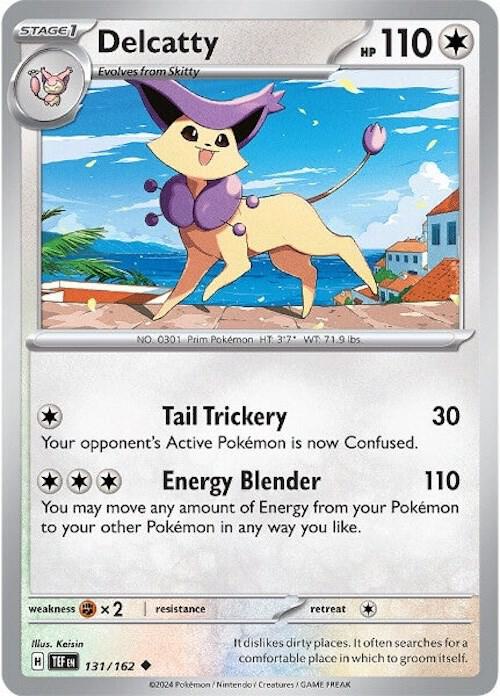 Pokemon Delcatty 131/162 Temporal Forces