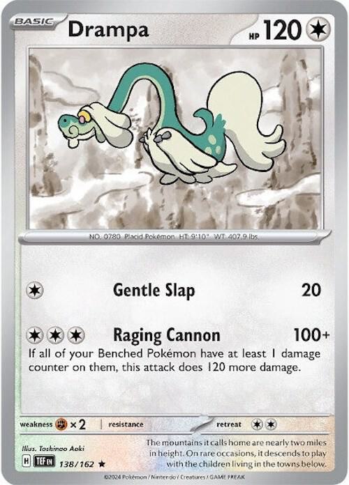 Pokemon Drampa 138/162 Temporal Forces