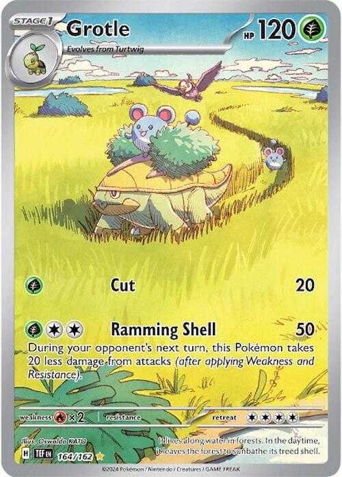Pokemon Grotle 164/162 Temporal Forces