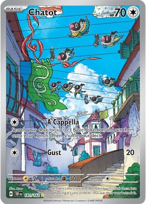 Pokemon Chatot 181/162 Temporal Forces