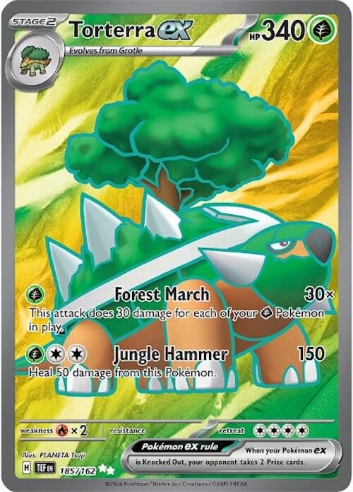 Pokemon Torterra ex 185/162 Temporal Forces